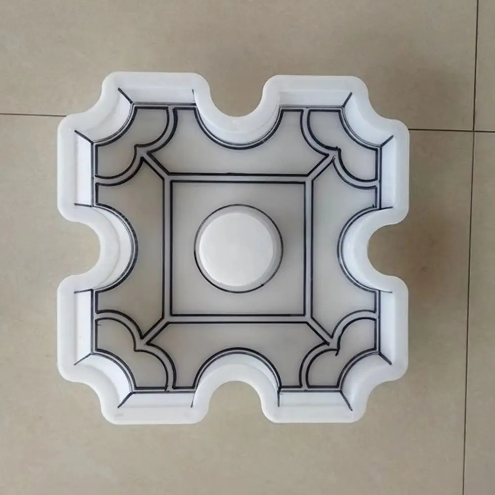 1Pcs 30x30x7cm Paving Brick Mould 9 Holes Hollow Grass Reusable Stepping Stone Paver Plastic DIY Walkway Brick Mold