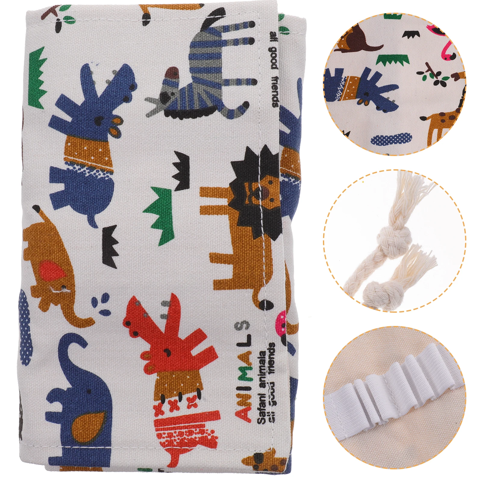 حامل القلم الستار المتداول حقيبة الطلاء فرشاة النسيج قلم رصاص الحقيبة منظم السفر