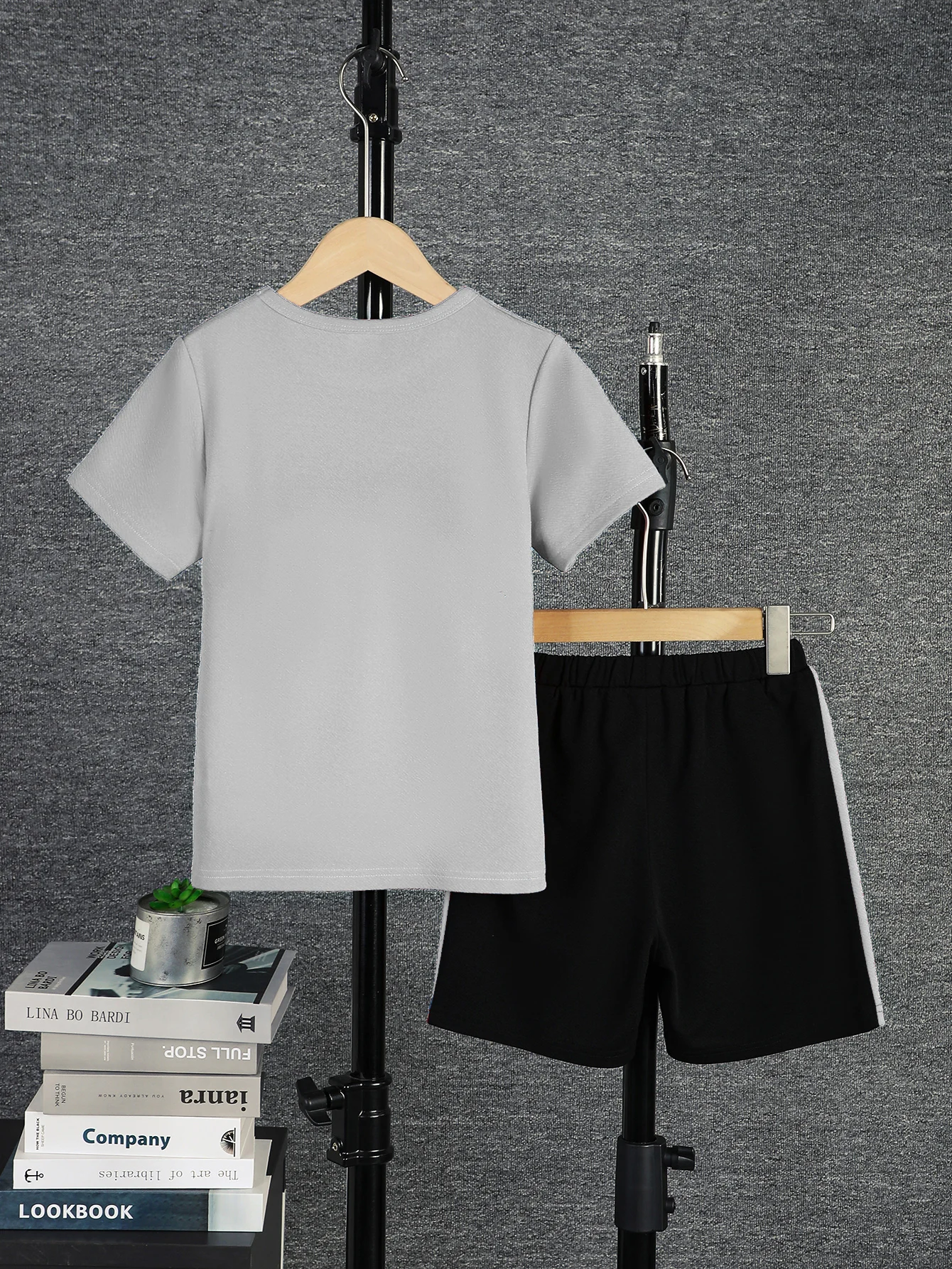 2-teiliges Set für Jungen, lässiges Outfit, Farbblock-Kurzarm-T-Shirt und Shorts, bequeme Sommer-Kinderkleidung, 8 Farben für Alter 7–15 Jahre – Detail 27