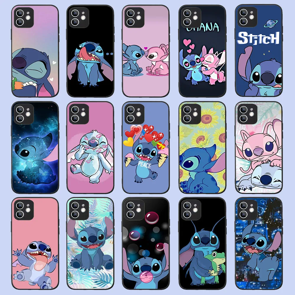 SJ-68 Stitch Silicone Case For Samsung A10 A10S A20 A30 A40S A20S A50 A70 A70S A6 A8 A03S A13 A33 A53 A9 A7 Plus