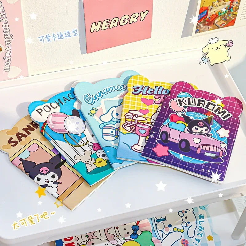 20pcs Sanrio Hello Kitty Notebook Good-looking Student Cute Girly Shell Coloring Page Learning Stationery Notepad Gift Toys