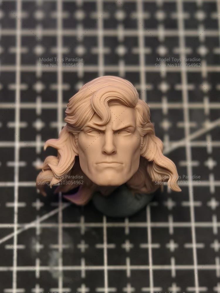 Unpainted DIY 1/12 Superman Head Sculpt David Corenswet Brandon Routh Superboy-Prime White Model Head Fit 6'' Action Figure Body