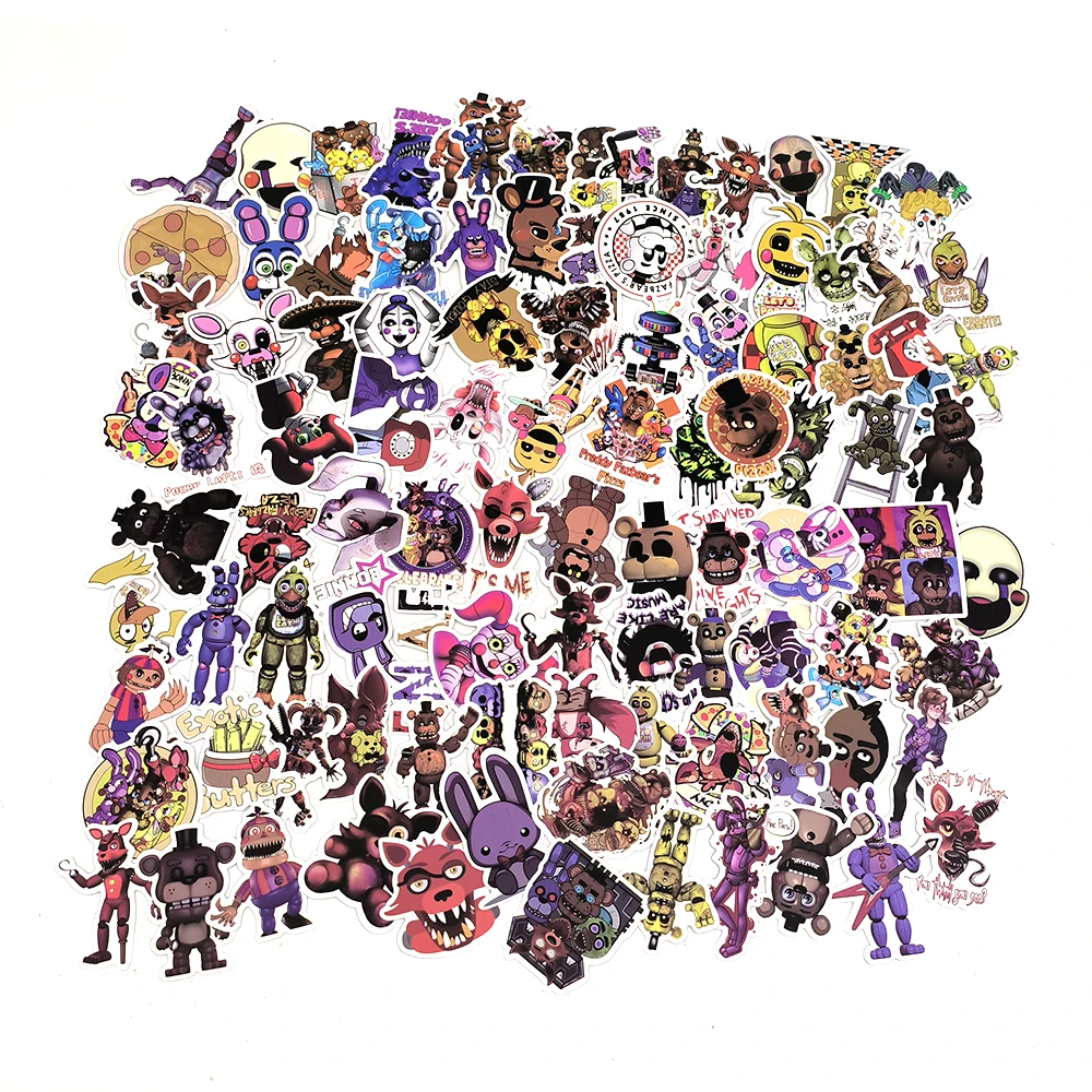50/100PCS Five Nights at Freddy's Thriller Horror Game Graffiti Aufkleber Vinyl DIY Telefon Auto Laptop Kühlschrank Anime Aufkleber Aufkleber – Detail 1