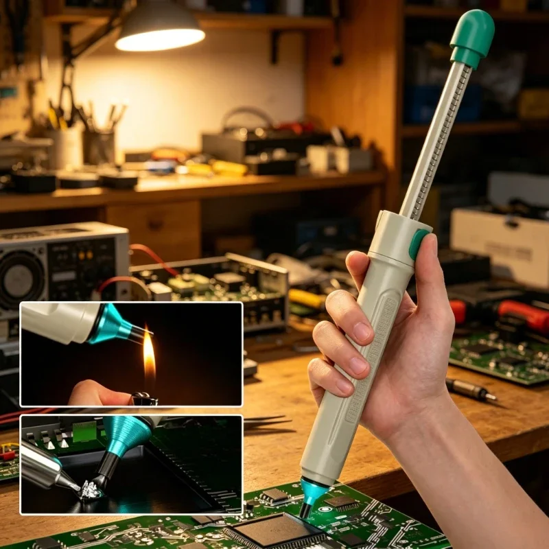 BAOLIAN Desoldering Pump Manual Solder Sucker Vacuum Strong Suction Heat Resistant Desolder Tool for Electronics Repair DIY