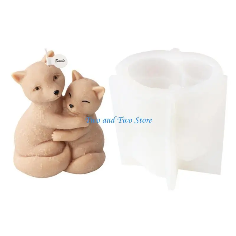 HX6F Handmades Bear Scented Epoxy Mold DIY Craft Women Girl Fondant Mold