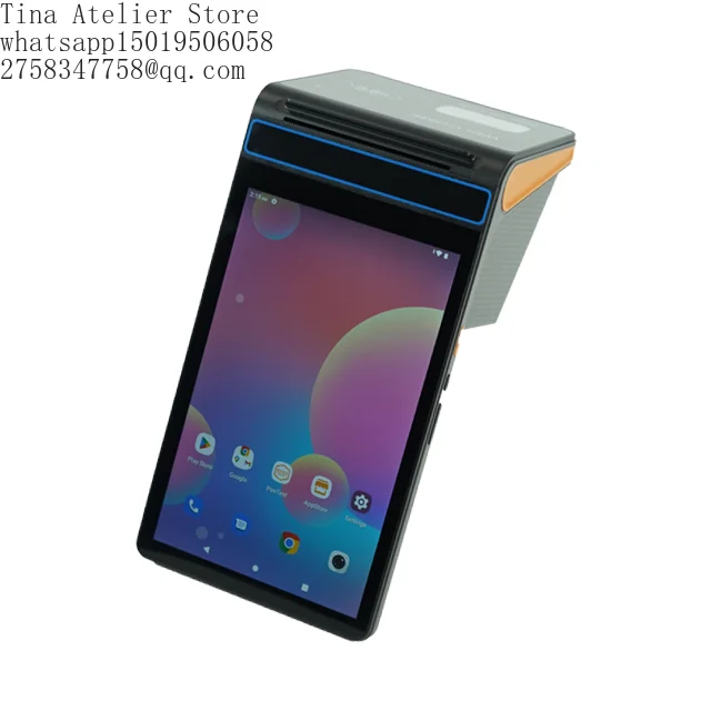 Android 12 All in One POS Tablet System Terminal Handheld SDK Functionality NFC Bluetooth With 58/80mm  Printer