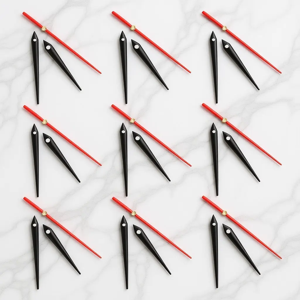 10 Sets Clock Hands Kit Wall Replacement Bulk Only Arms for Clocks DIY Movement Parts