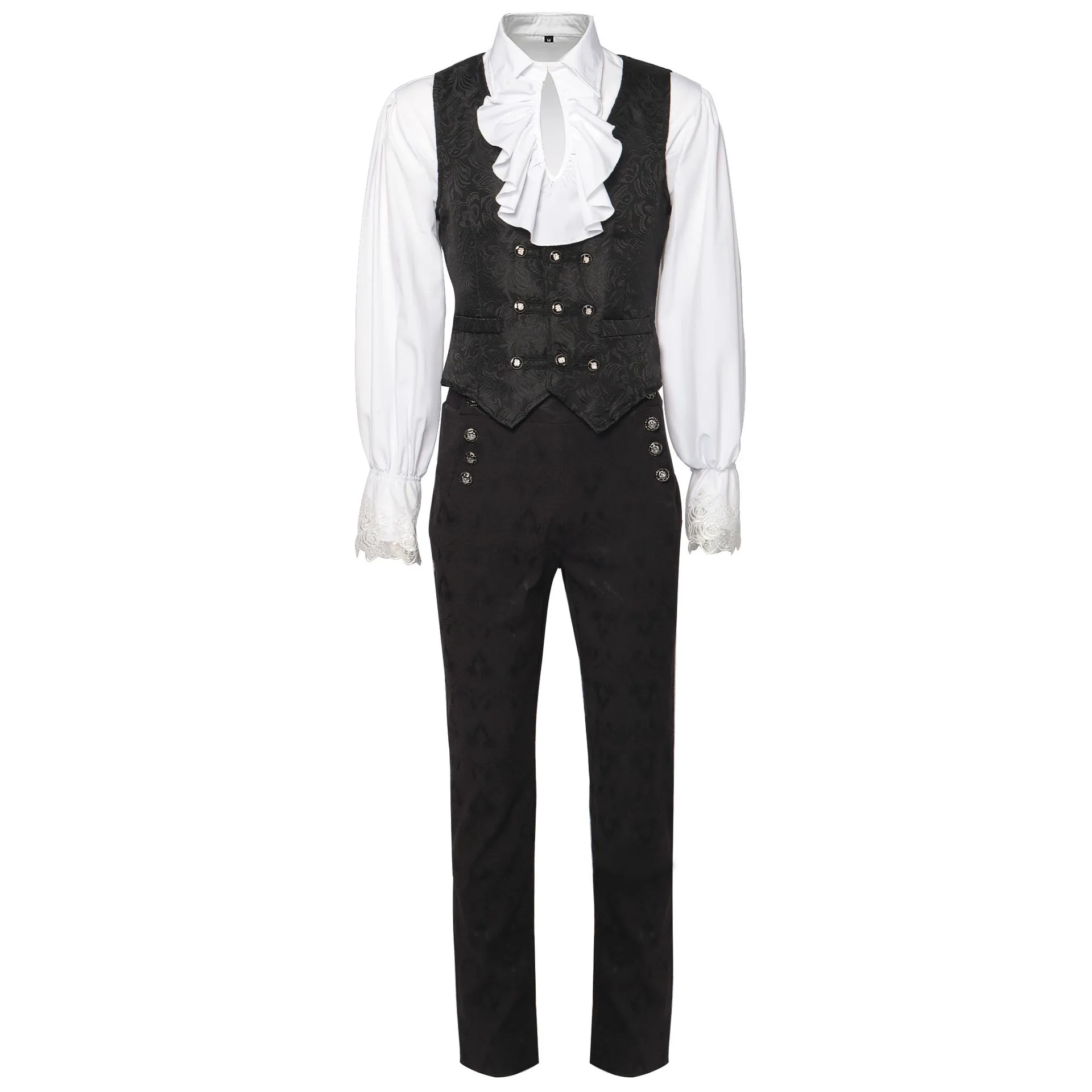 Costume Gentleman Gothique Vampire Homme – photo 4