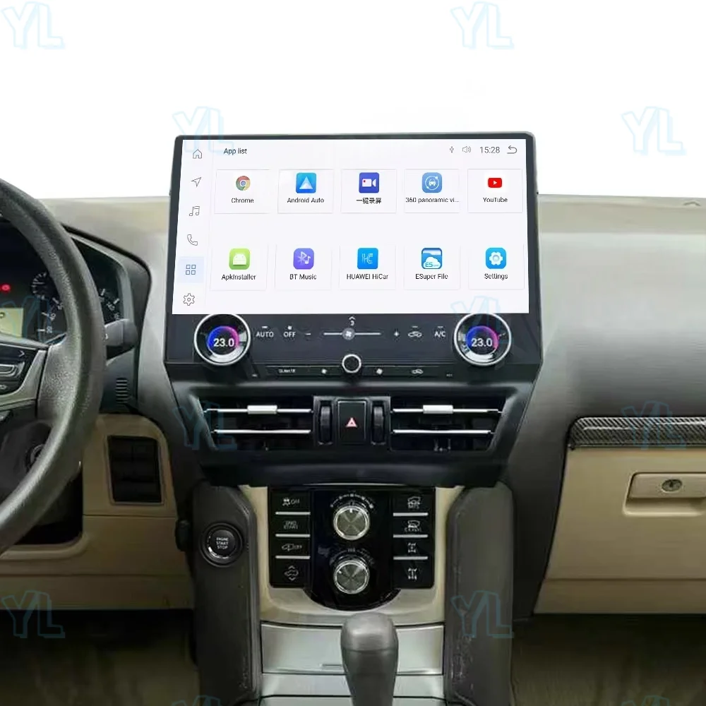 16.8 بوصة أندرويد 13 شاشة لتويوتا برادو 150 2010-2021 راديو السيارة ستيريو Carplay نظام تحديد المواقع مشغل فيديو الوسائط المتعددة DSP رئيس وحدة