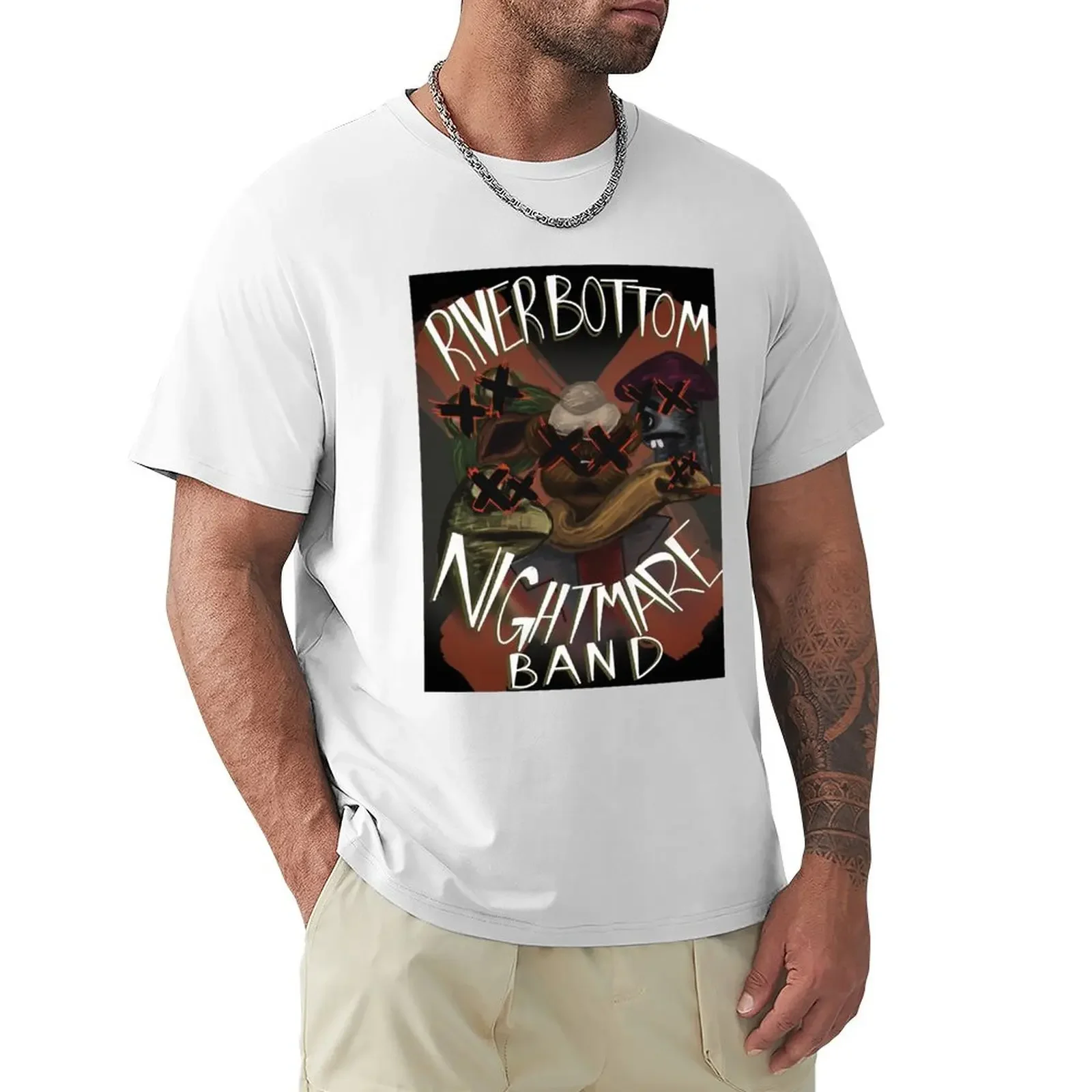 River Bottom Nightmare Band T-shirt shirts graphic tees new edition hippie clothes summer tops heavy weight t shirts for men hot