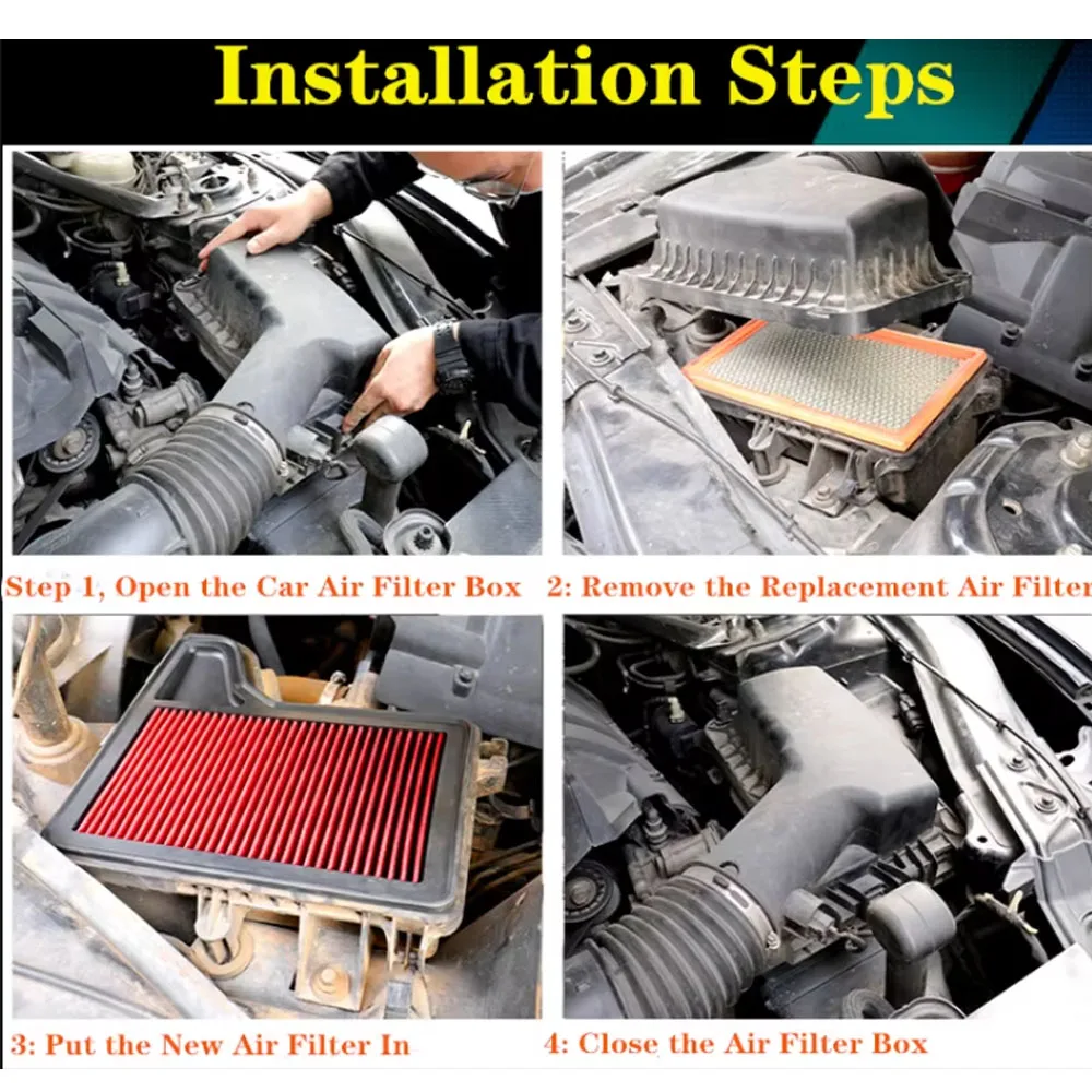 Car Accessories Air Filter for Audi A3 S3 TT KTM X-Bow Seat Altea Leon Toledo Skoda Octavia Washable Reusable Air Intake Filters
