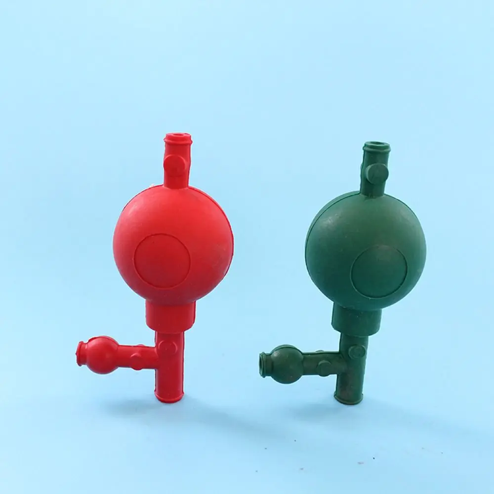 Rubber Three-way Quantitative Suction Ball Corrosion Resistant with 3 Val Lab Rubber Suction Bulb Large Suction Force