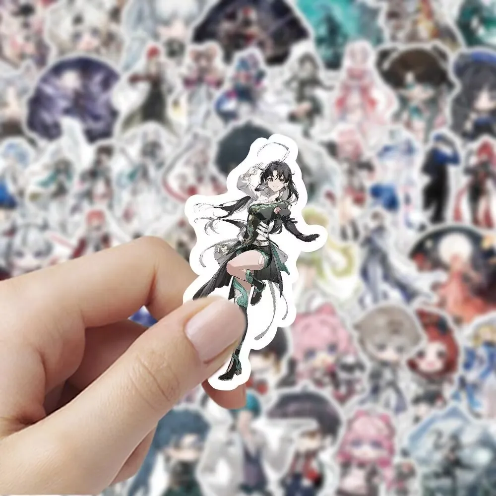 2D 휴대폰, 일기장, 여행 가방, 노트북 및 냉장고의 DIY 장식을 위한 새로운 "Mingchao" 스티커 120개