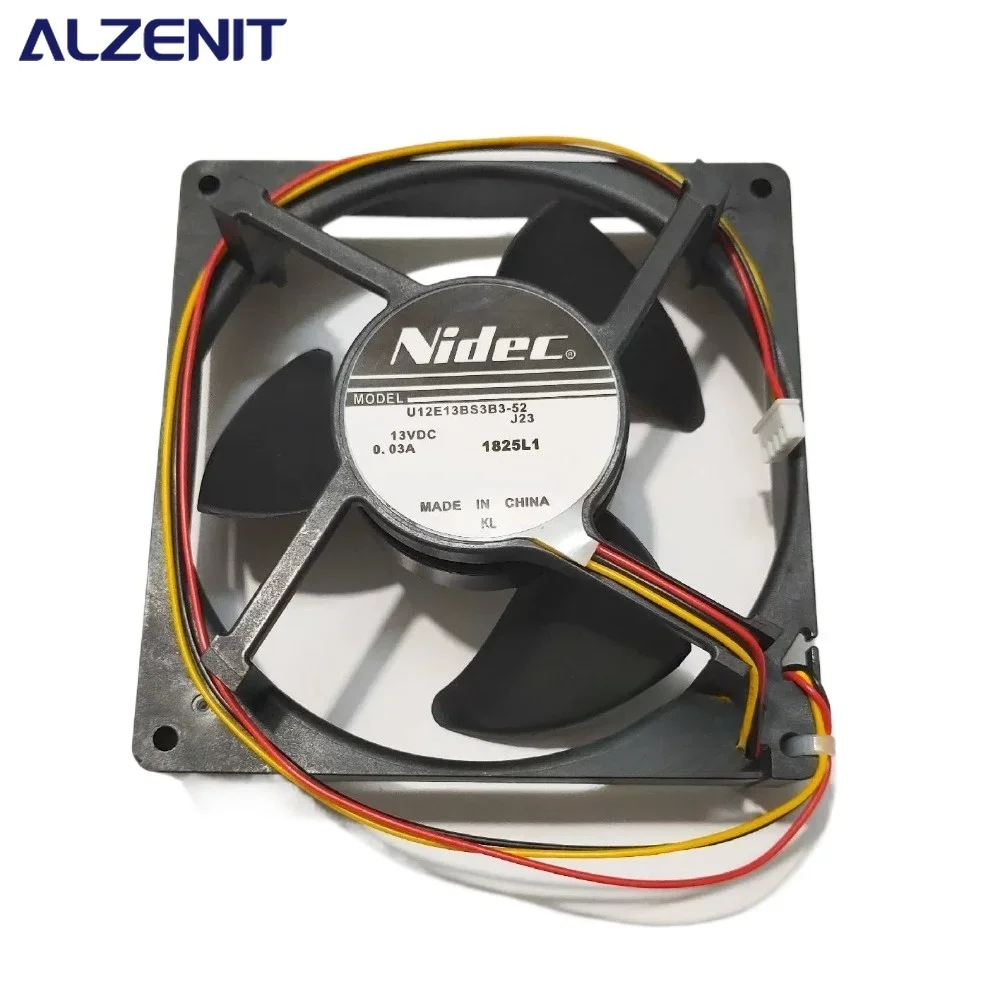 New Cooling Fan For Hitachi Refrigerator U12E13BS3B3-52 J23 13V 0.03A 12.5CM Fridge Silent Radiator Freezer Parts Replacement