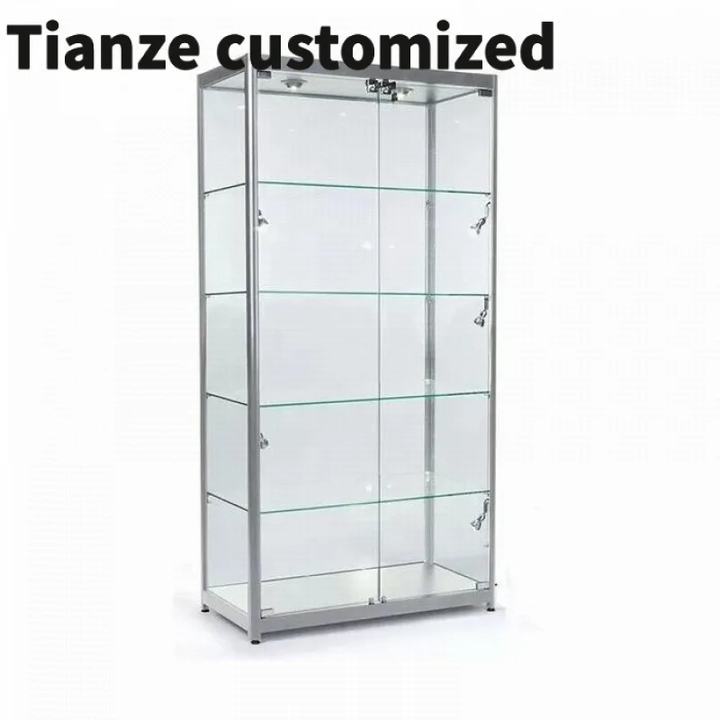 

Customized-common Type Of Aluminium Frame And Glass Showcase With LED Light Display