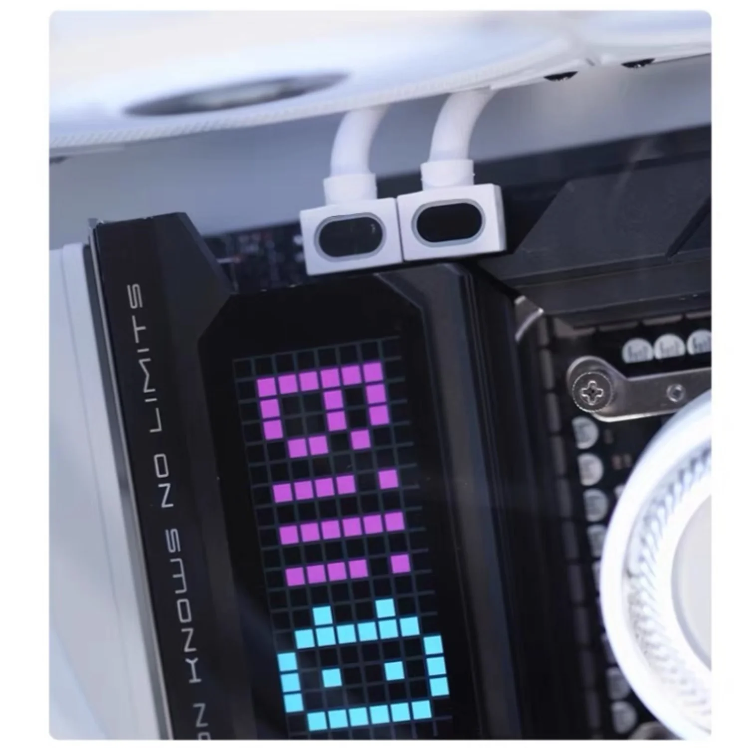 

AIJS CPU8PIN Motherboard Extension Cable 18AWG 90° Right-Angle Design ARGB PC Cable with 5V 3Pin, One-Wire Connection Cable 30cm