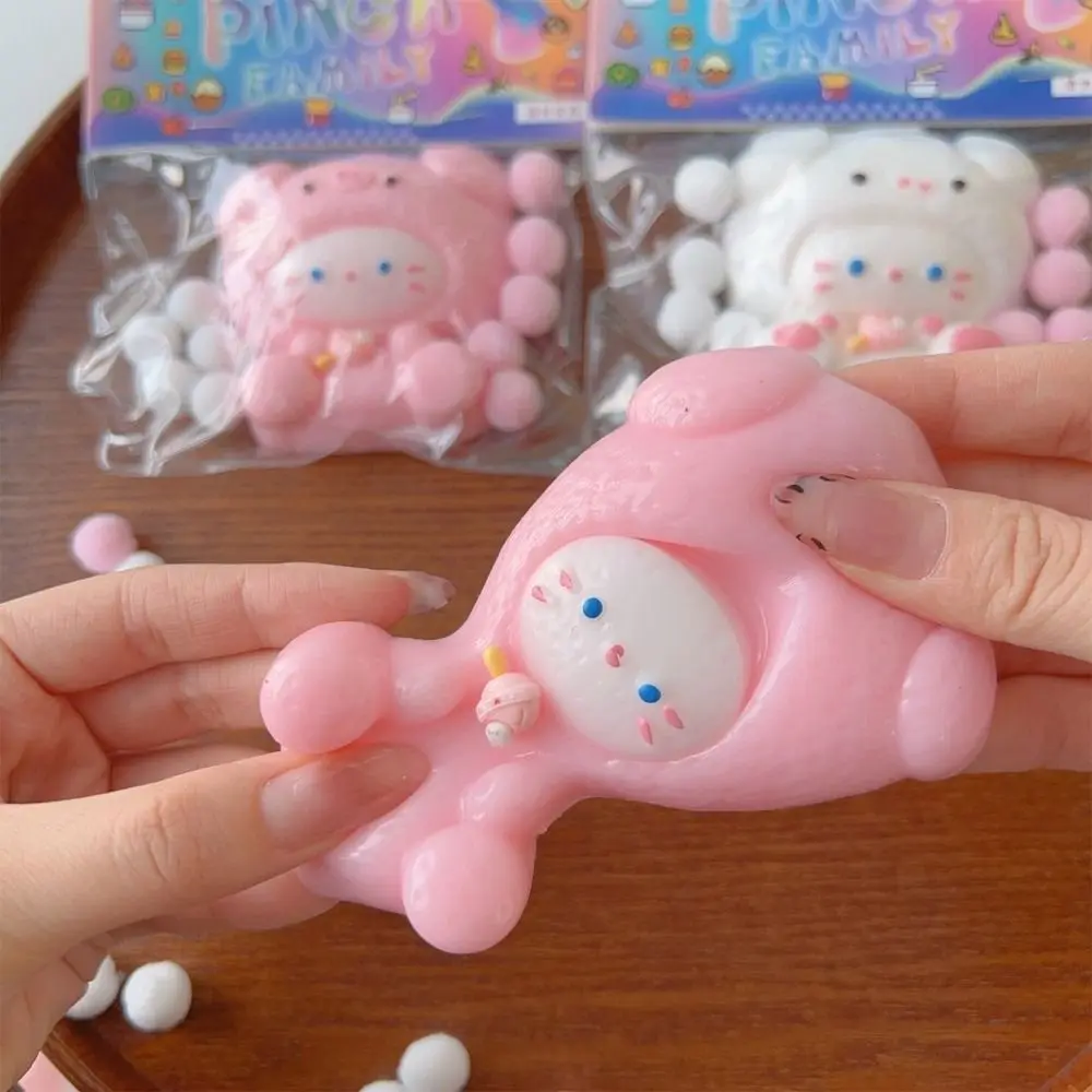 Cute Soft Sticky Pig Rabbit Pinch Toy Slow Rebound TPR Cat Claw Pinch Toy Animals Pinching Toy