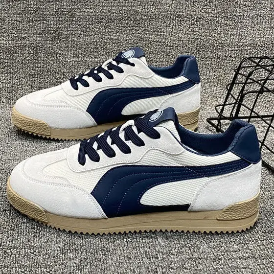 Atmungsaktive, weichsohlige, bequeme Freizeitschuhe für Herren in Übergröße, Frühling/Sommer, Mesh, Low-Top-Plateau-Sneaker, Schnürschuhe, flache Schuhe – Detail 2