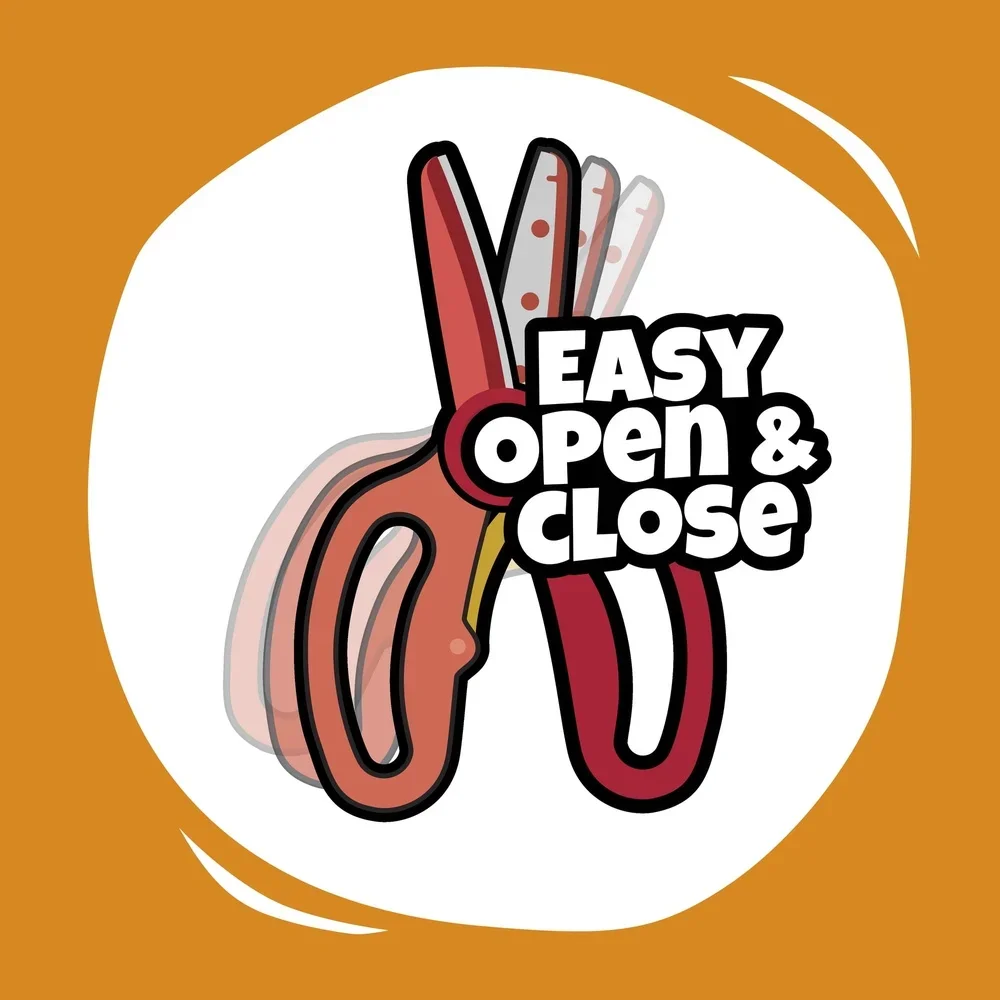 유치원 훈련 가위 3 팩 안전한 뭉툭한 팁 가위 자동 열기 재미있는 학습 도구 쉬운 그립 핸들 어린이