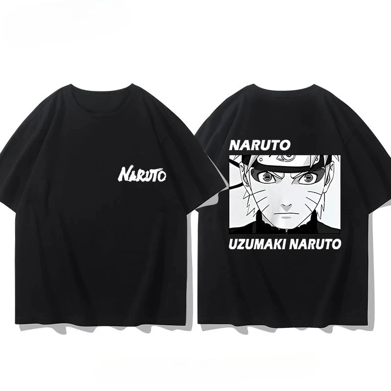 Naruto Anime T Shirt Men Women and Kids Cotton High Quality Luxury Designer T-shirt Summer New Uzumaki Graphic Printed Tees Tops