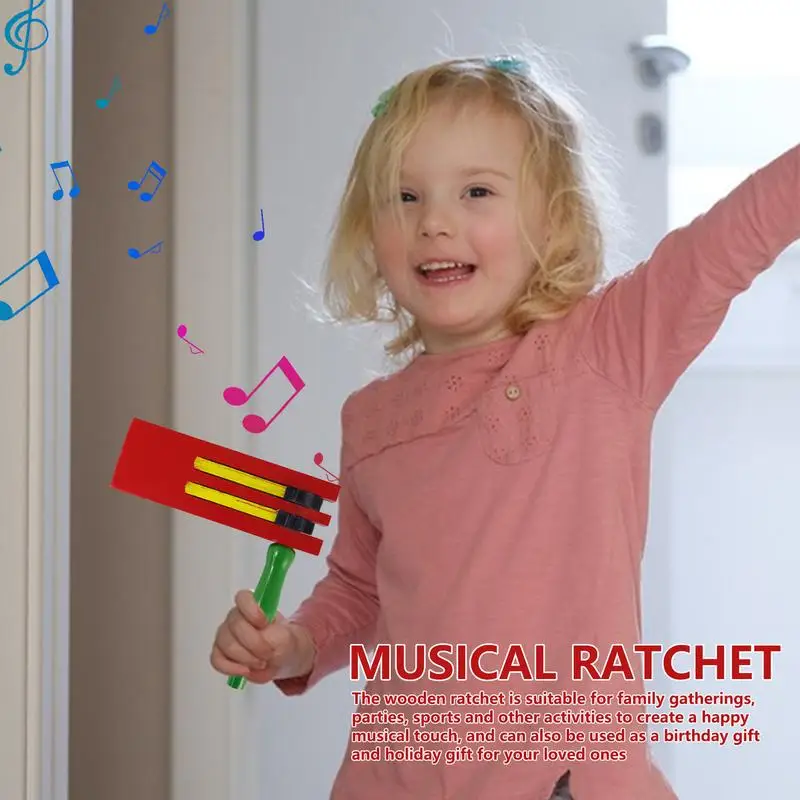 Ratchet Musical Instrument Traditional Toy Ratchet Football Games Percussion Instruments Mexican Rattle Toy Exquisite Kids