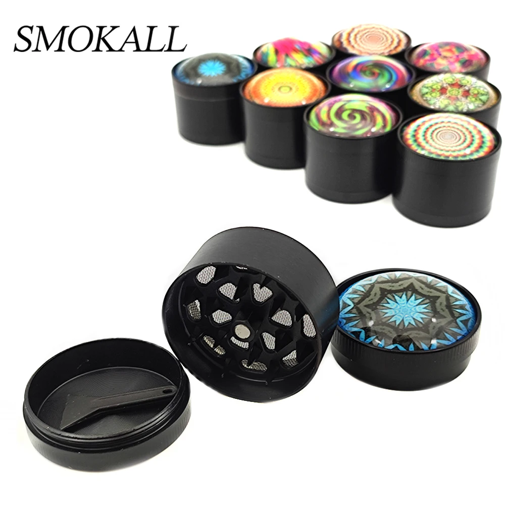 10Pcs Resin Herb Grinder 40mm Mill Spice Grass Crusher Tobacco Smoking Pipe Accessories Pipas Fumar Hierba Present For Man