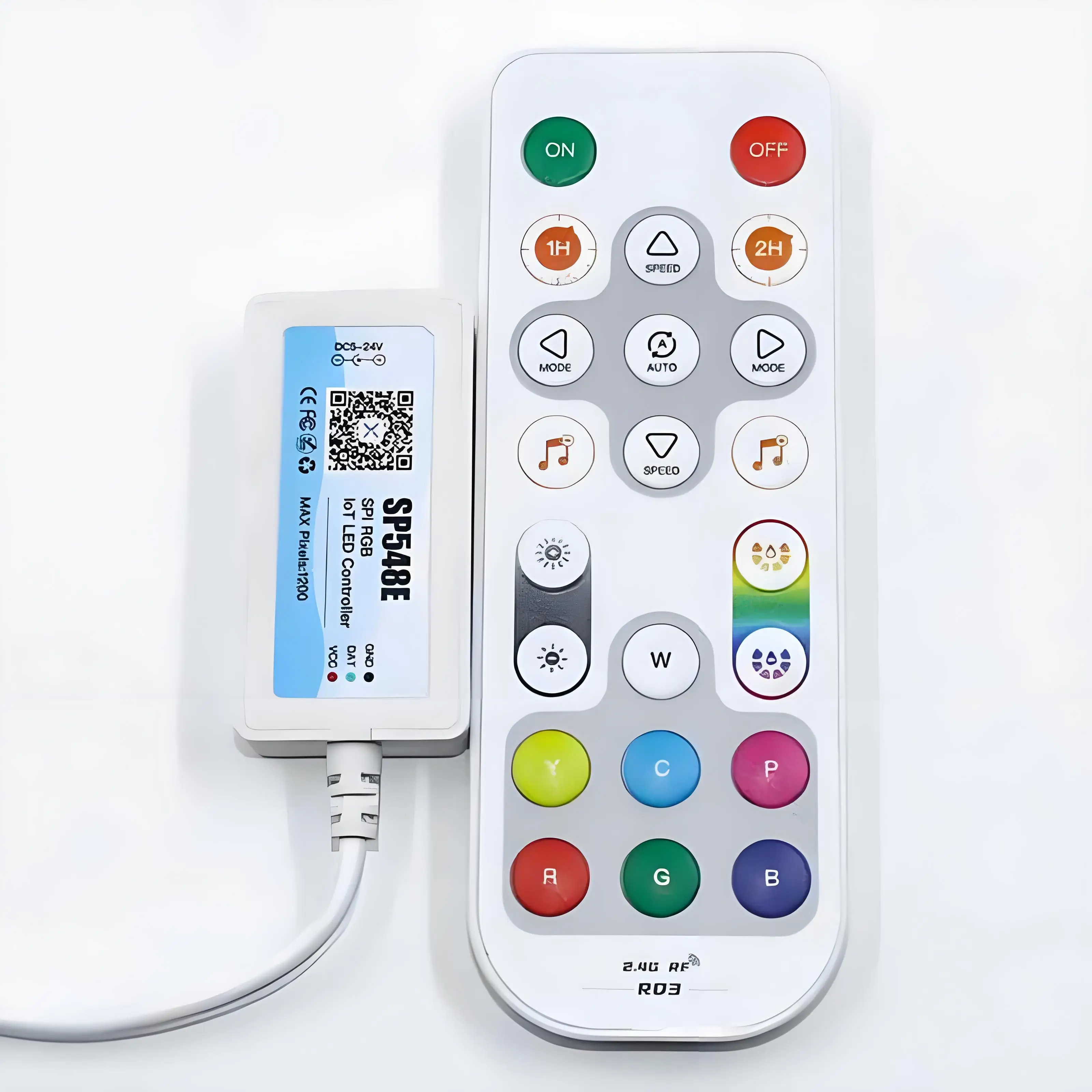 SP548E SPI BuleTooth WiFi Lot Led Controller DC5-12V Led Pixel Controller for Spi RGBIC LED Strip Light Ws2811 Ws2812B