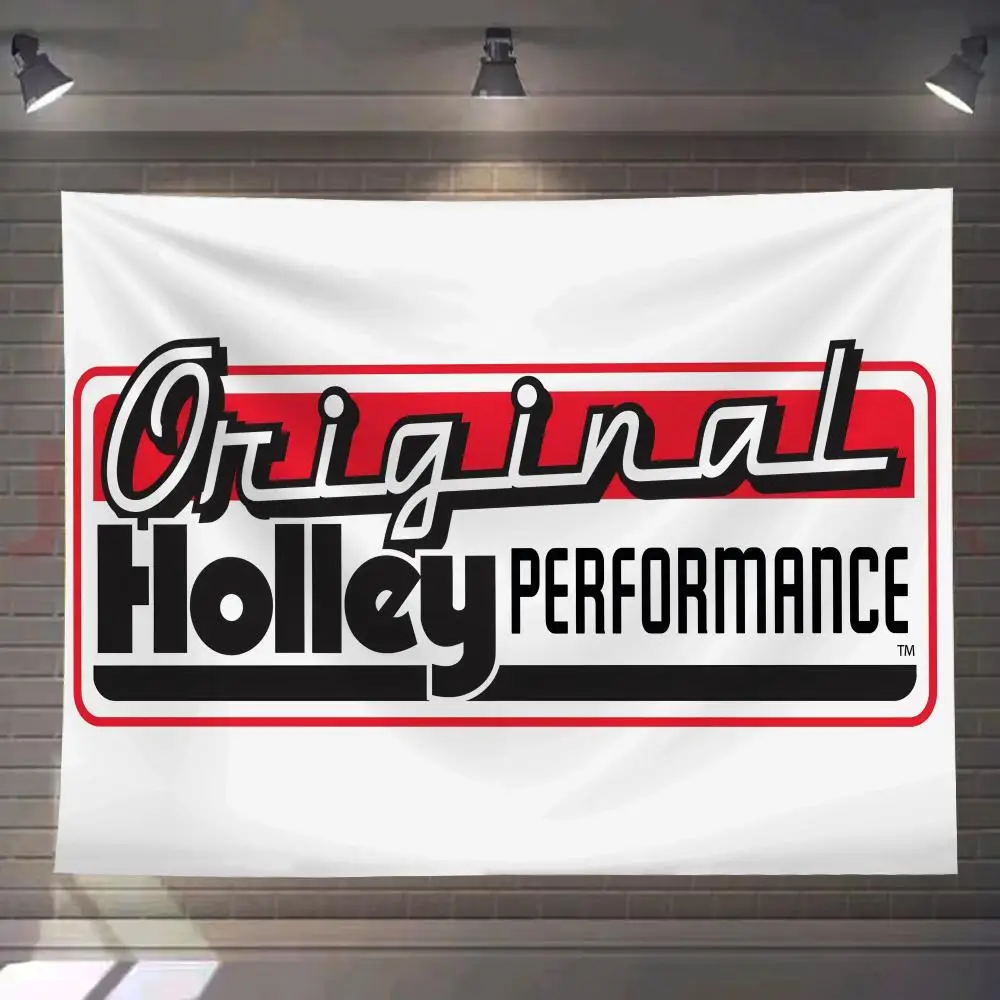 

H-Holley Logo Cool Tapestry Custom Living Bedroom Party Dormitory Interior Wall Bohemian Decoration Attached Clip