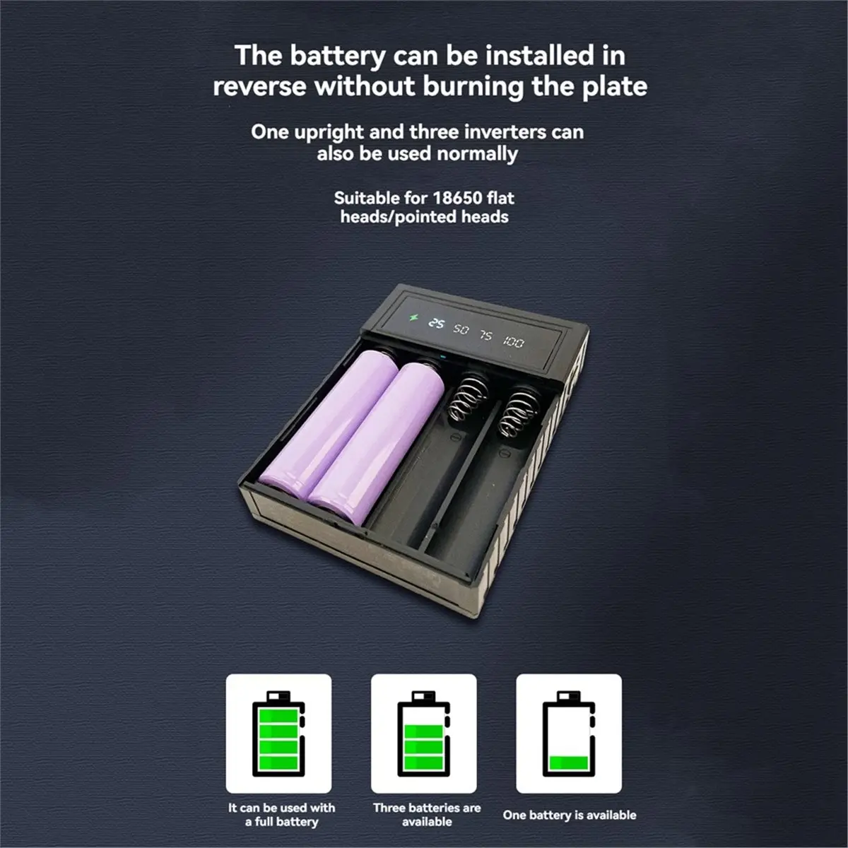 wilwill DIY Welding Free 4x18650 Battery Box Small Current Continuous Power Supply Power Bank Shell Detachable Mobile Power Case
