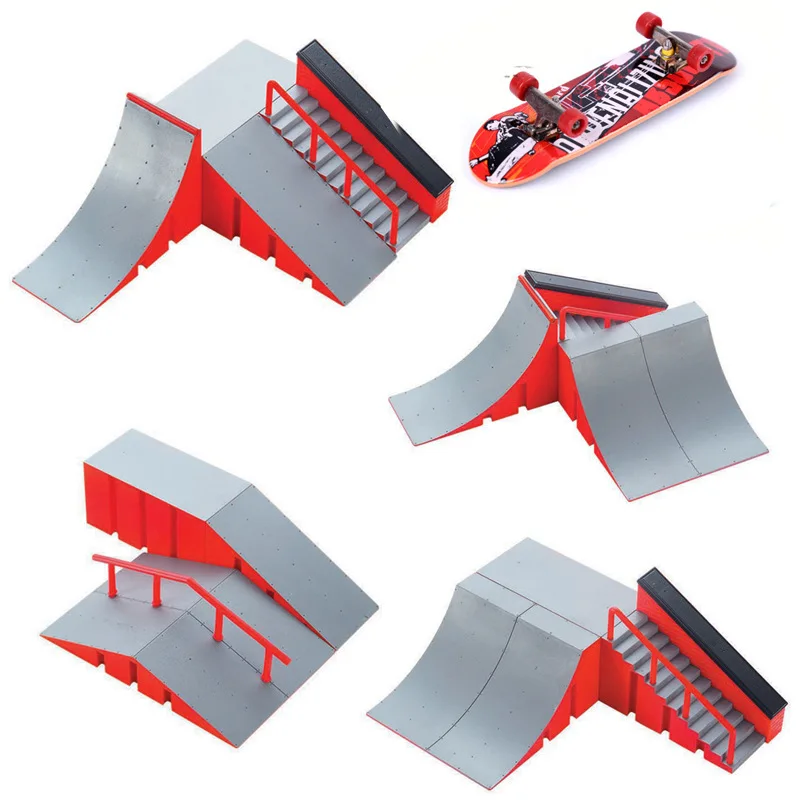 

Finger Skateboards DIY Skate Park Ramp Parts For Tech Deck Scene Venue Combination Set For Children Indoor Home Toy H26