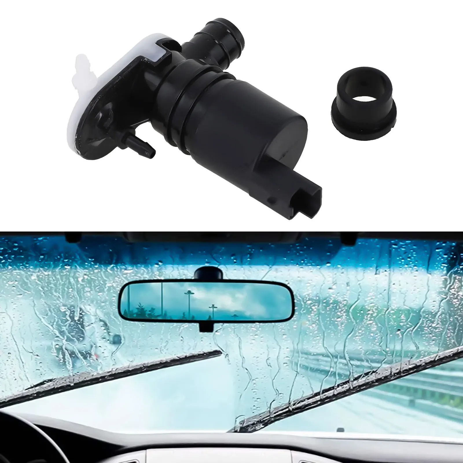 

Car Front Windscreen Washer Pump For Clio V 2019-2021 289209776R ABS Car Wiper Washer Pump Accessories For The Car