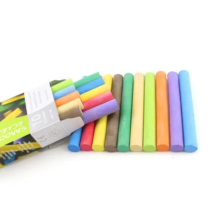 10 pieces/2 boxes Dust free colored chalk durable chalk teacher specific chalk