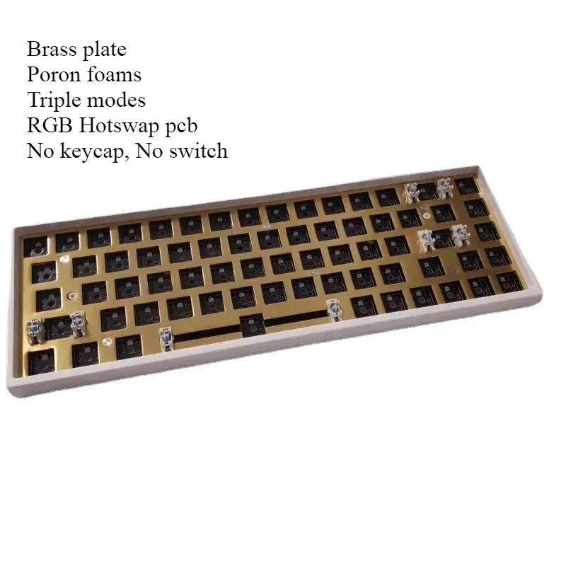 65% size layout gaming keyboard hotswap rgb mini 68 keys 2 program layers