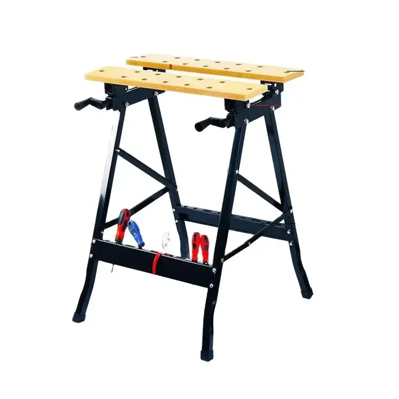 Multifunctional Carpentry Workbench Folding Woodworking Table Saw Household Portable Combined Tool Decoration Wood Working Table