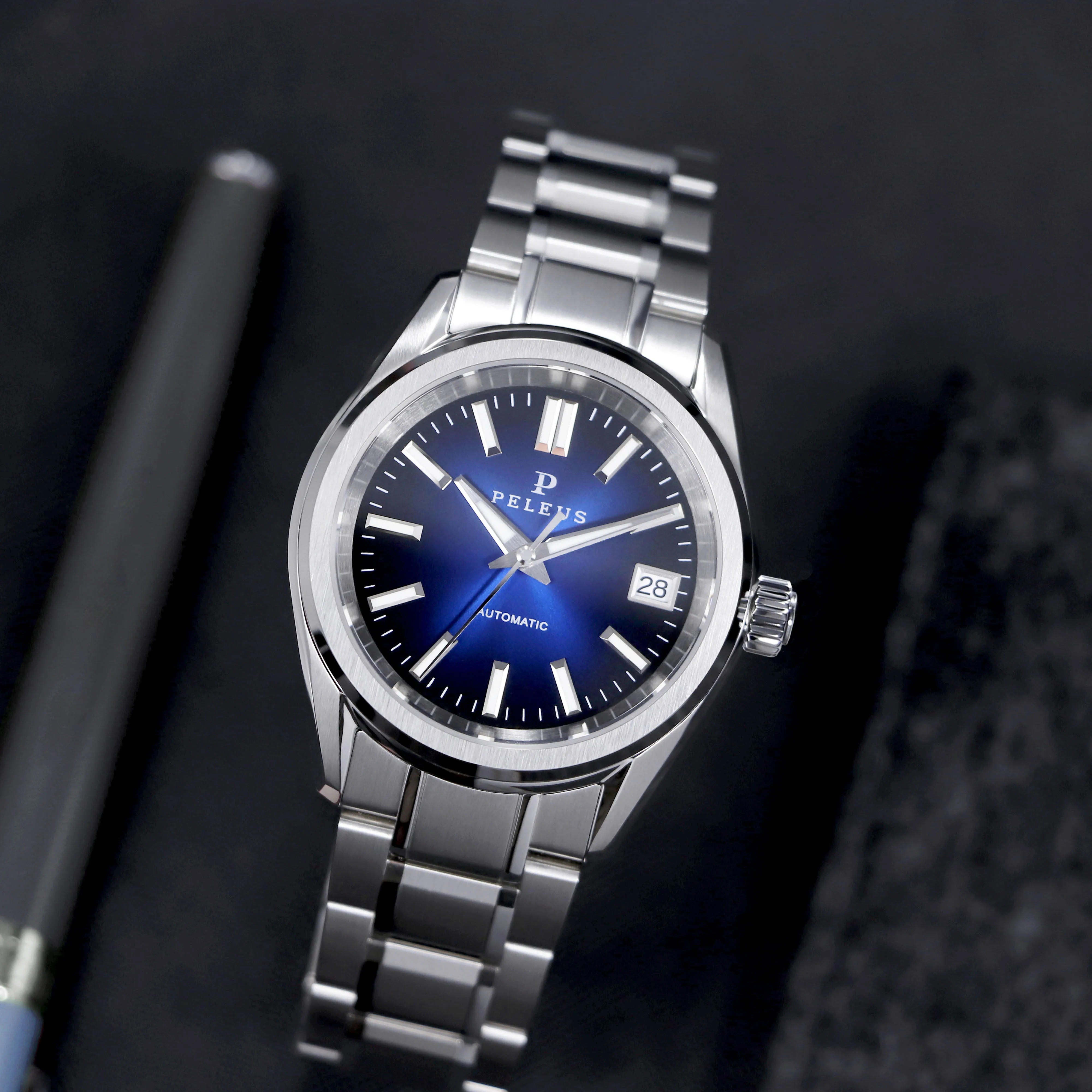 Peleus Vintage 38mm Diver Watch New Upgraded for Men Luxury NH35 Automatic Mechanical Waterproof 100m