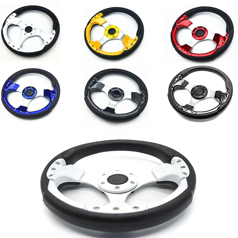 High Quality Roasted Blue Sport Racing Car Steering Wheel Interior Modification Parts 5