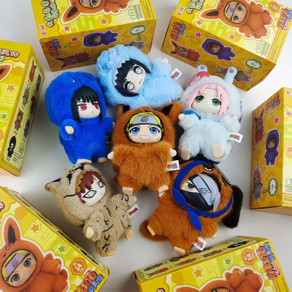 

In Stock miniso Naruto Itachi Sasuke Kakashi Gaara Series Blind Box Trendy Toy Figure Plush Pendant Collection Christmas Gift