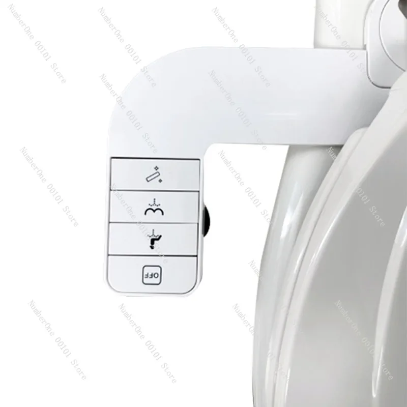 Smart Bidet Toilet Seat Attachment with One Button Quick Release, Ultra Slim Feminine Wash Cleaner
