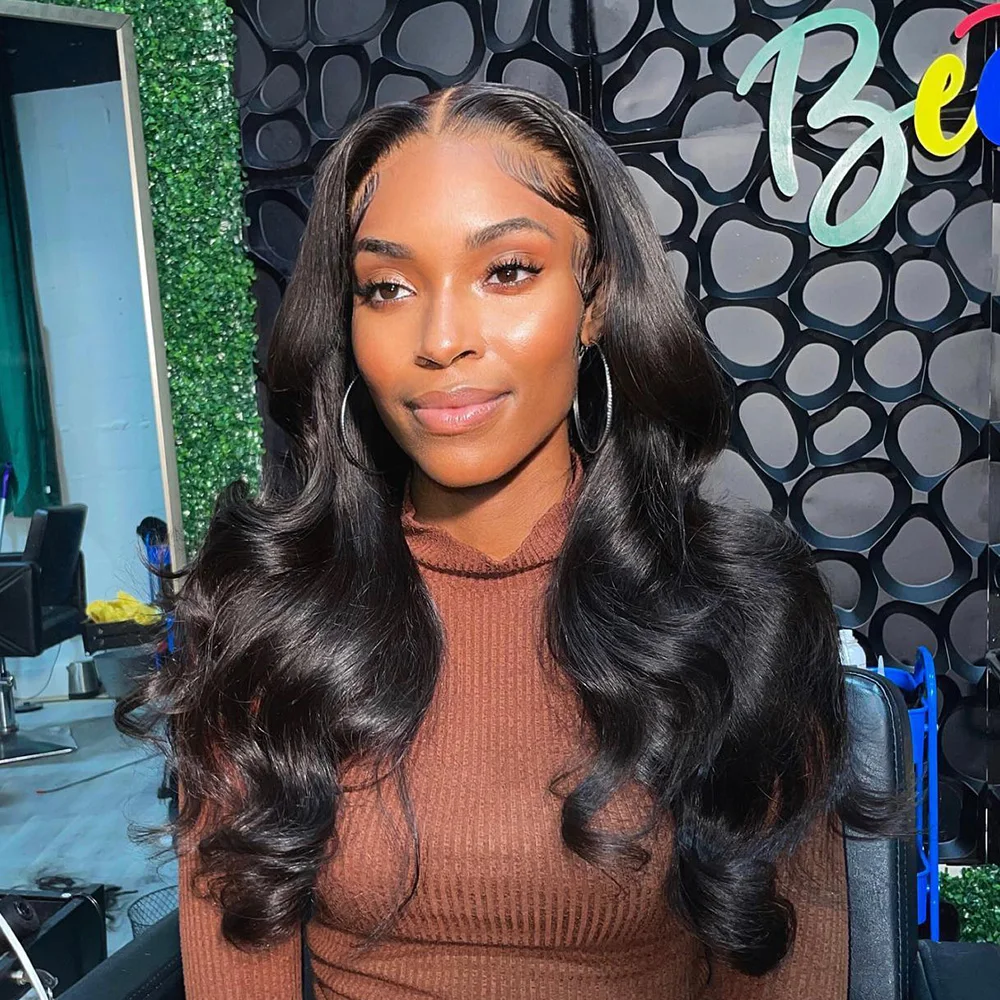 40 بوصة 200% الكثافة 13x4 الدانتيل الباروكات للنساء شعر الإنسان قبل قطعها قبل قطع الجسم موجة الدانتيل الجبهة الباروكات