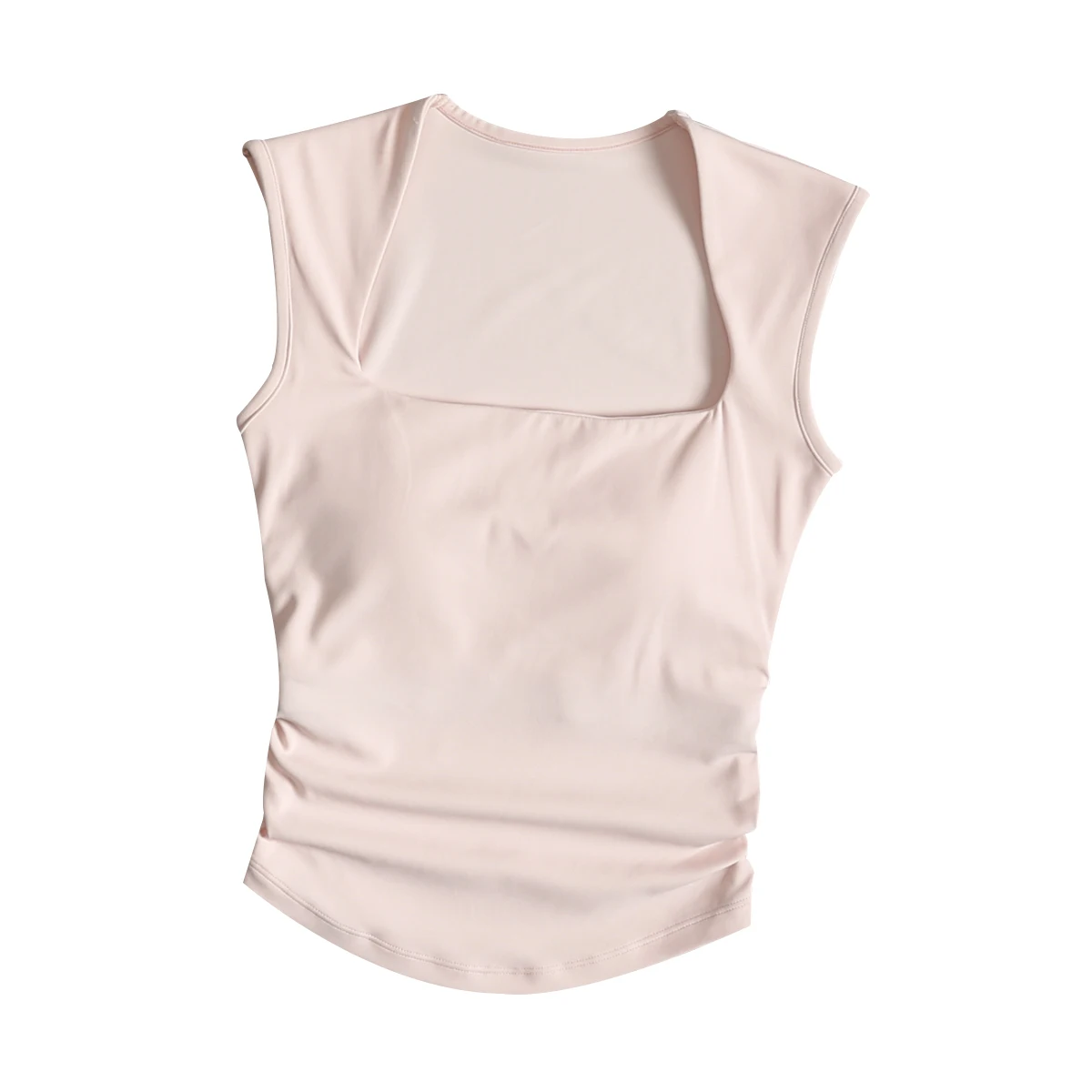 Gilet de yoga mi-long haut de gamme, bonnet fixe intégré pour les seins latéraux, vêtements de course anti-choc