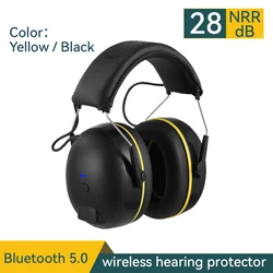 Bluetooth Hearing Protector Noise Reduction Safety Ear Muffs Noise Cancelling Ear Protection Headphones for Shooting, Work Shops