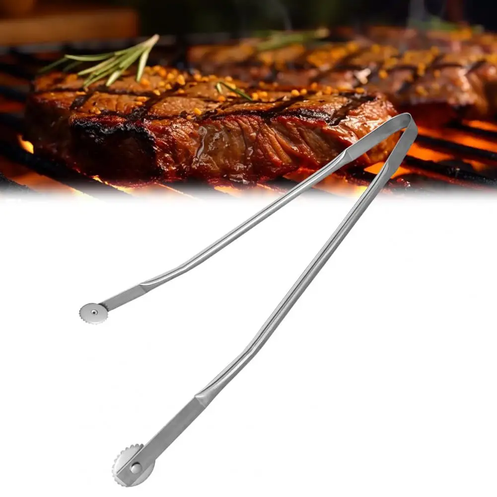 

Premium Sausage Flipping Tongs Stainless Steel Bbq Sausage Turning Tongs with Long Handle for Grilling for Home for Sausages