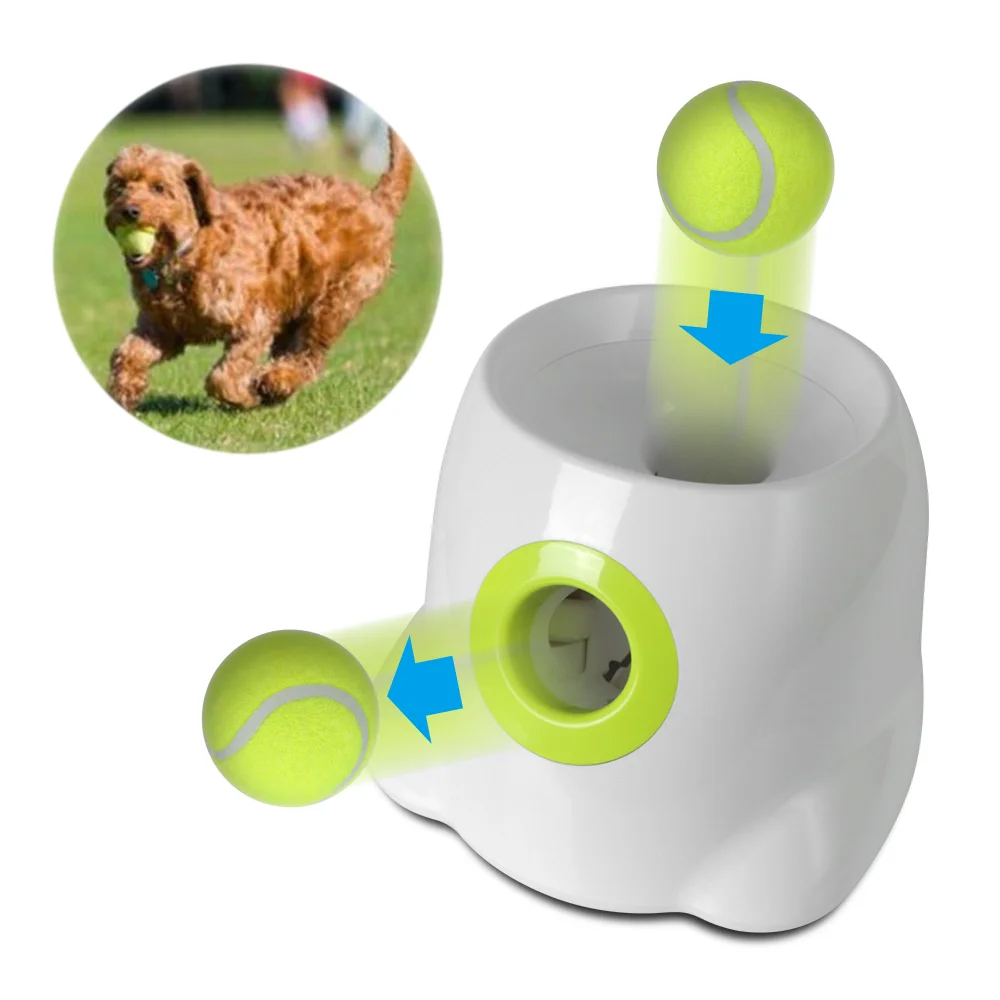 

Dog Toy Balls With 3 3/6/9M Navidad Section Emission Catapult For Dogs Accessories Ball Throwing Machine Automatic Launcher