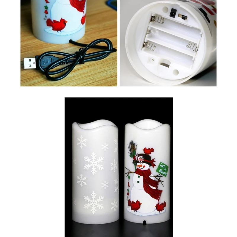 Y1UB Velas sem chama piscando velas elétricas LED para o