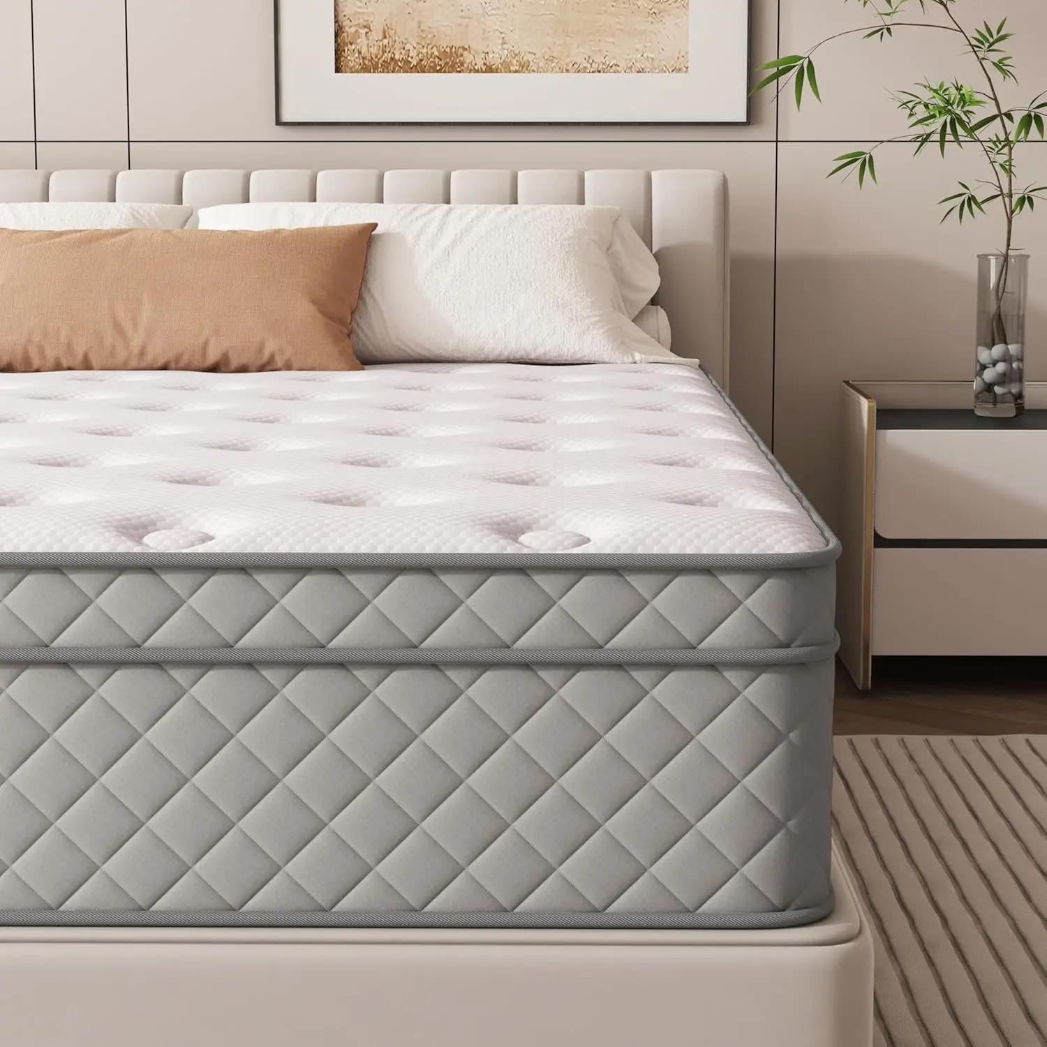 

Queen/King/Full/Twin Sizes Orthopedic Memory Foam Mattress Rolled Latex Euro Top Fabric Bedroom Furniture Single Bed Application