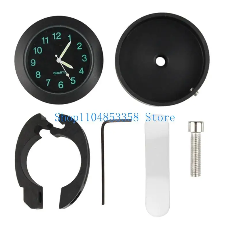 652F Waterproof Motorcycle Bike Handlebar Clock Watch Motorbike Modification Parts-