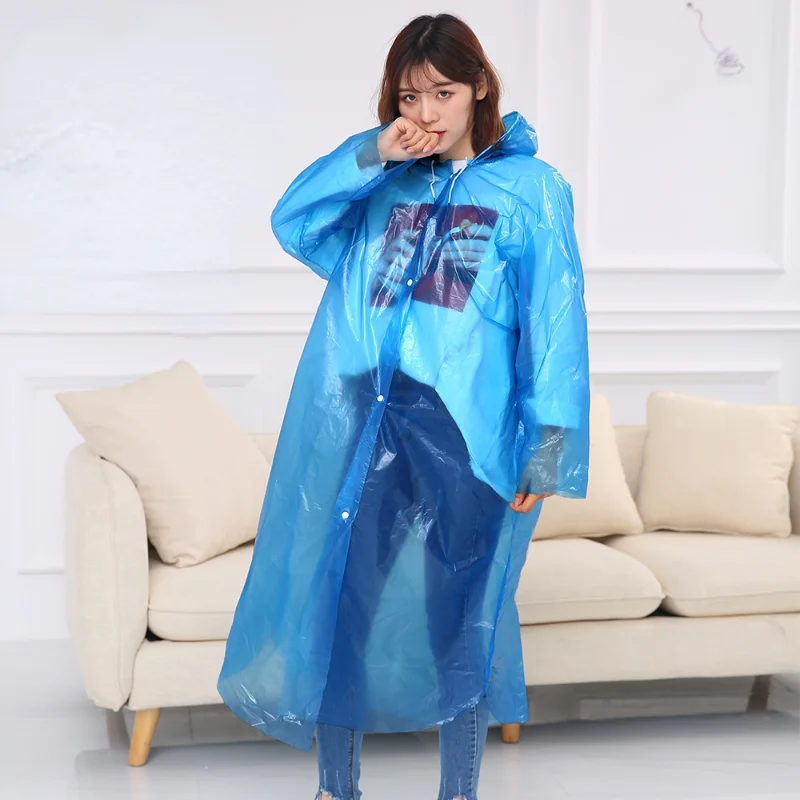 Portable Adult Disposable Raincoat Thicken Tourist Climbing Fishing Hiking Camping Outdoor Disposable Waterproof Poncho