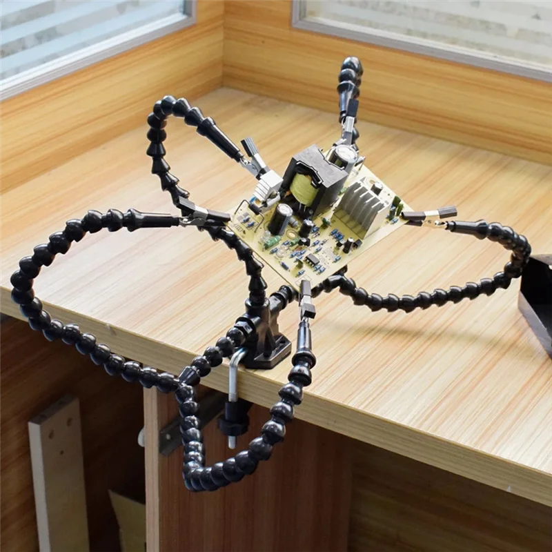 AC88-1 PCS Table Clip Third Hand Soldering Stand Welding PCB Holder Flexible Arm Soldering Tool