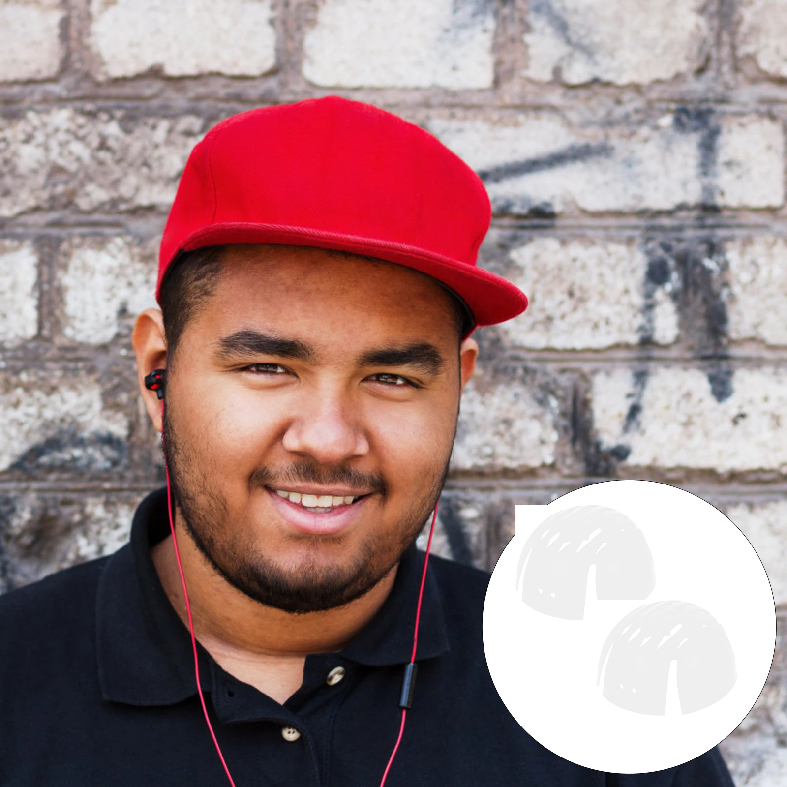 

2Pcs Baseball Hat Inner Holder Plastic Caps Support Sturdy Lightweight Portable Hat Support Storage Baseball Caps Holder