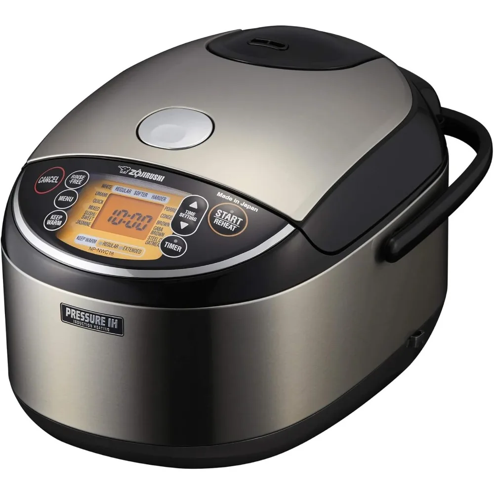 18 Pressure Induction Heating 10-Cup Rice Cooker and Warmer